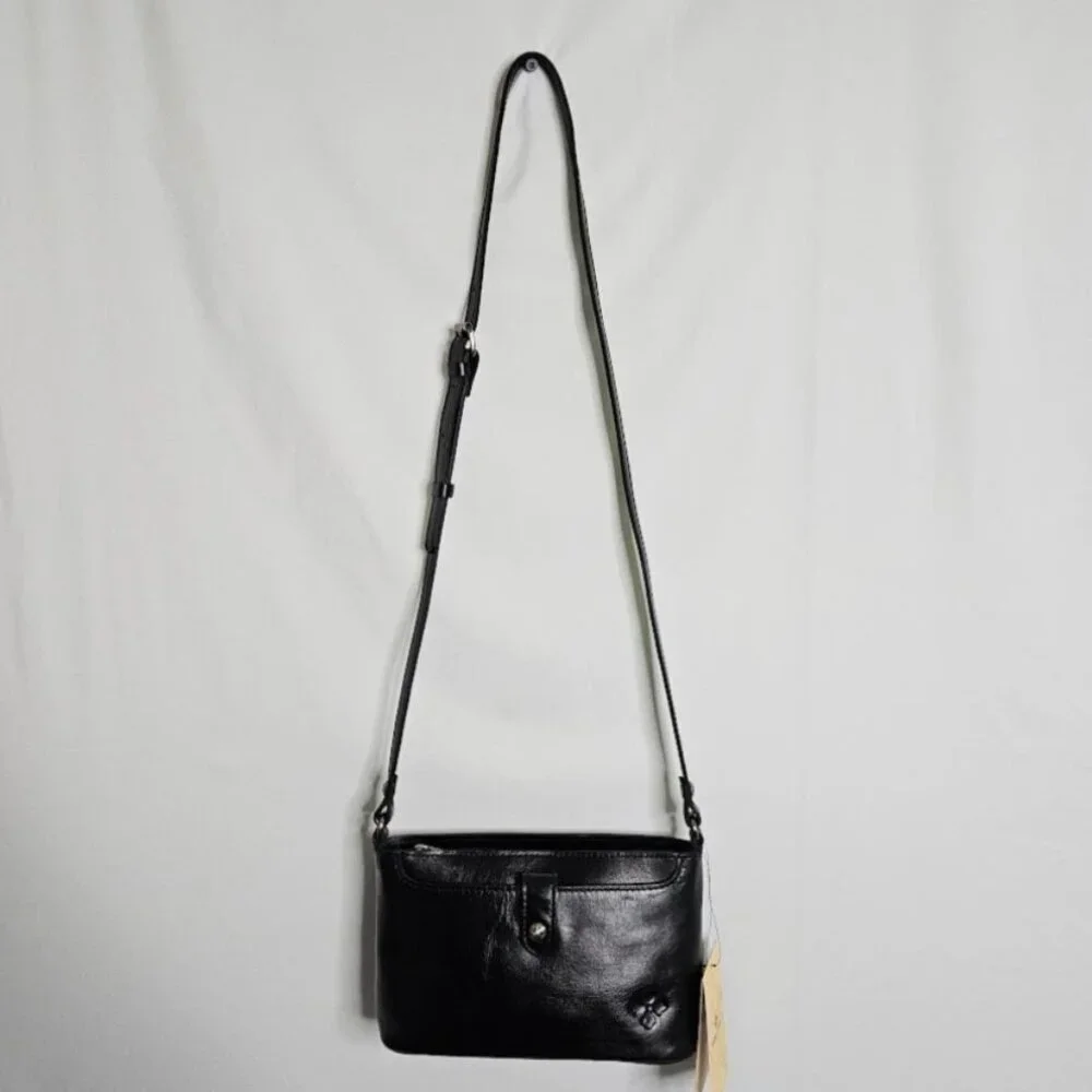 NWT PATRICIA NASH AIMEE Crossbody Bag BLACK Leather Classic Shoulder Handbag - Picture 3 of 11